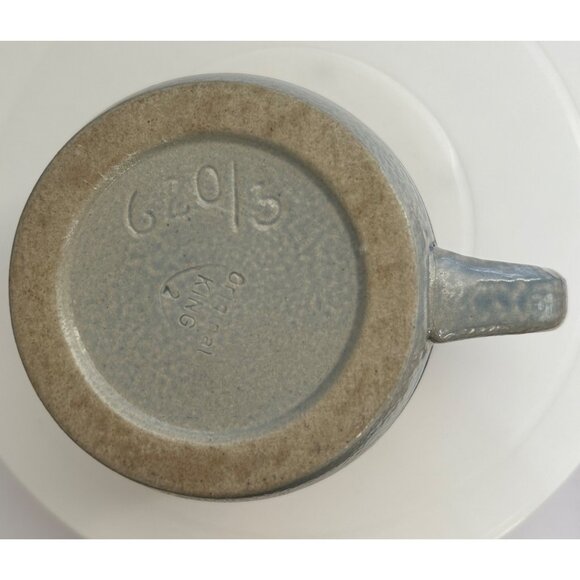 Vintage German Beer Stein Mug Lion Motif Blue / Gray Glaze Original King 620/3 - Picture 6 of 6